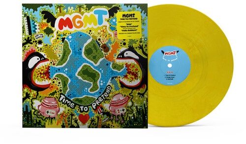 MGMT "Time To Pretend" (20th Anniversary Banana Yellow Vinyl) - LP