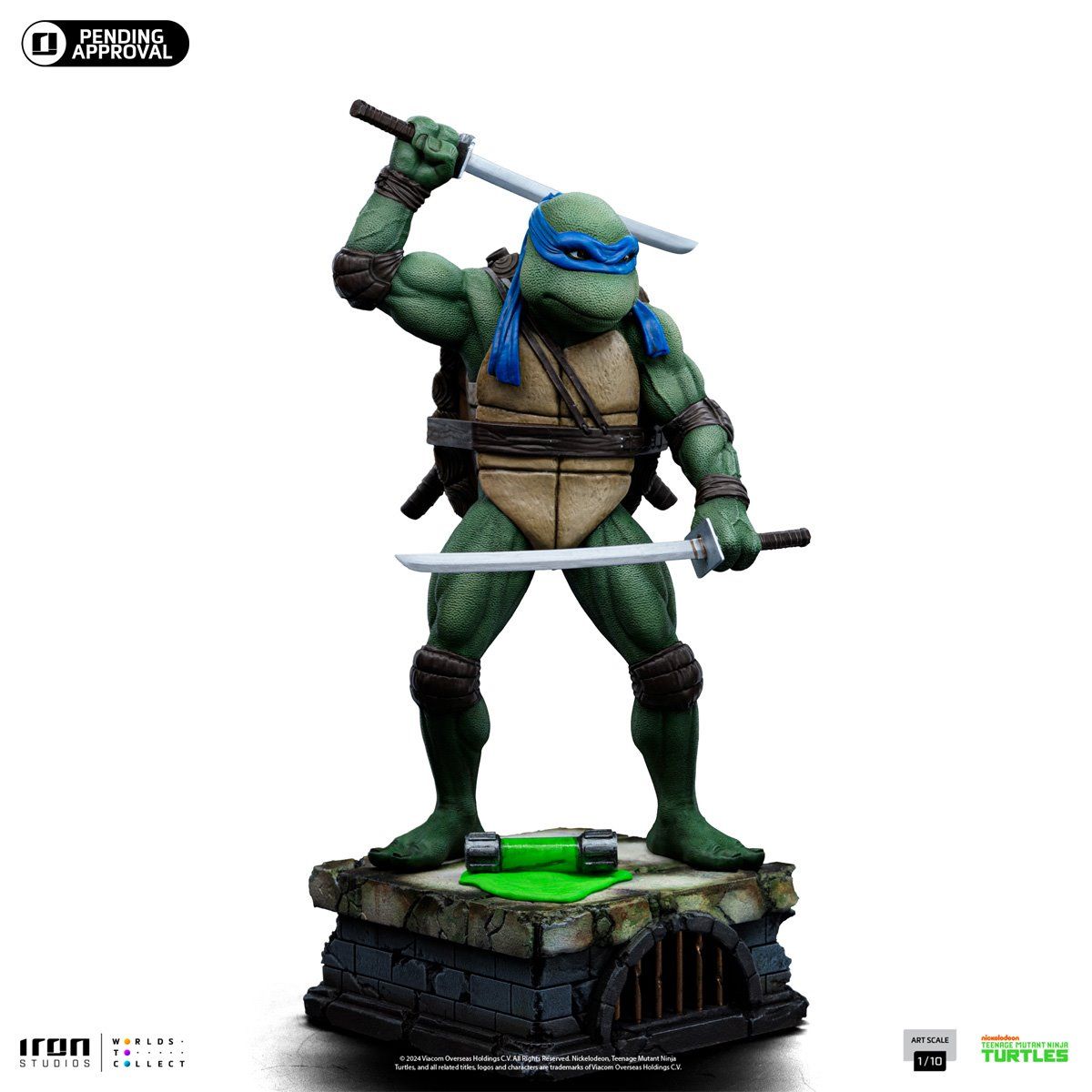 Iron Studios Teenage Mutant Ninja Turtles (1990) Leonardo 1:10 Art Scale Limited Edition Statue