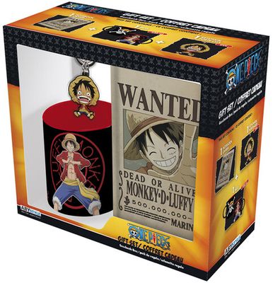 One Piece - Gift Set - Luffy: NoteBook, Mug &amp; Keychain