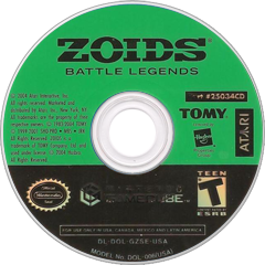 Zoids Battle Legends - NGC, Condition: Disc Only