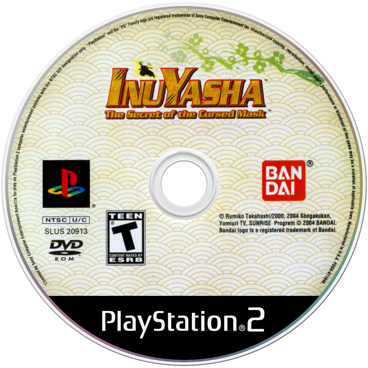 Inuyasha Secret of the Cursed Mask - PS2, Condition: Disc Only