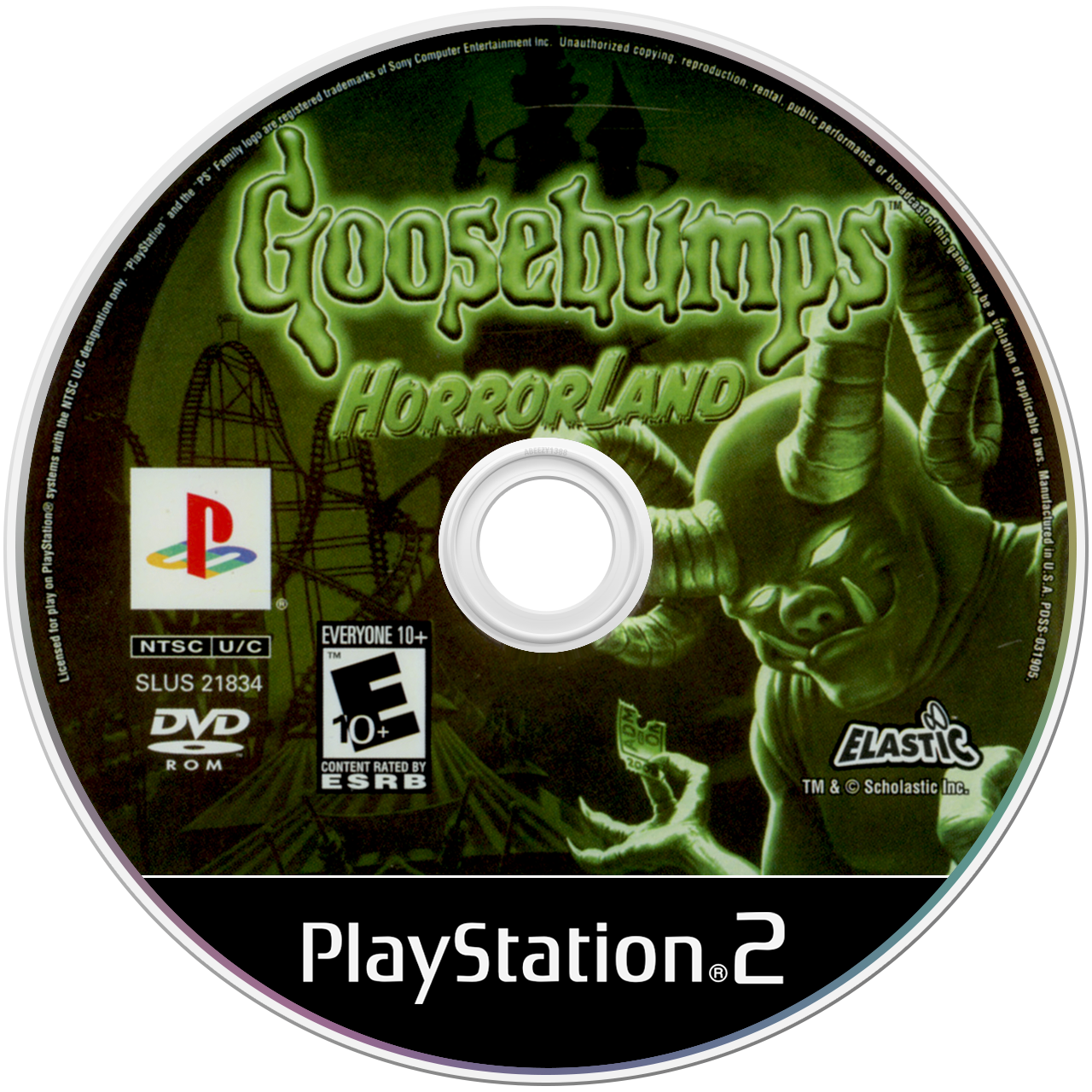 Goosebumps HorrorLand - PS2, Condition: Disc Only