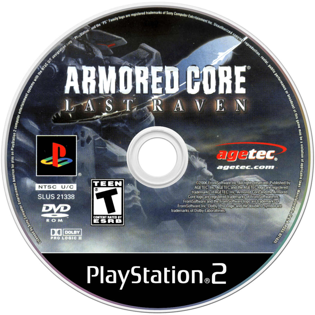 Armored Core Last Raven - PS2, Condition: Disc Only