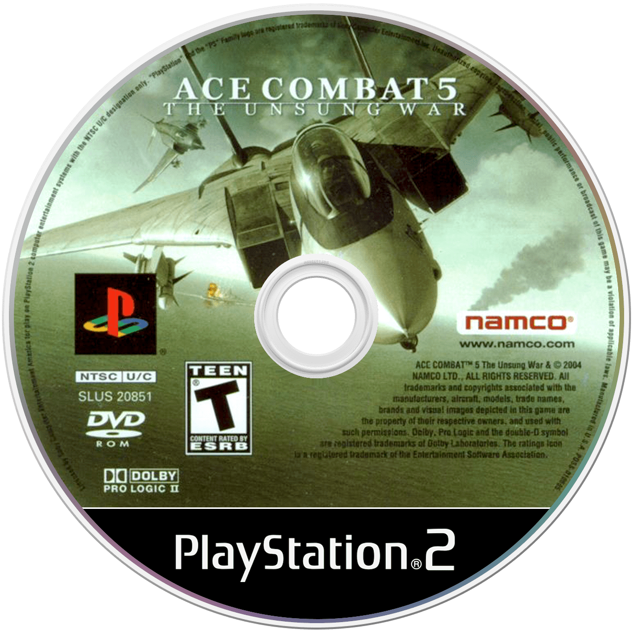Ace Combat 5 Unsung War - PS2, Condition: Disc Only