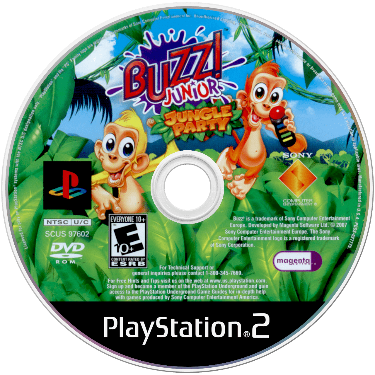 Buzz Junior Jungle Party - PS2, Condition: Disc Only