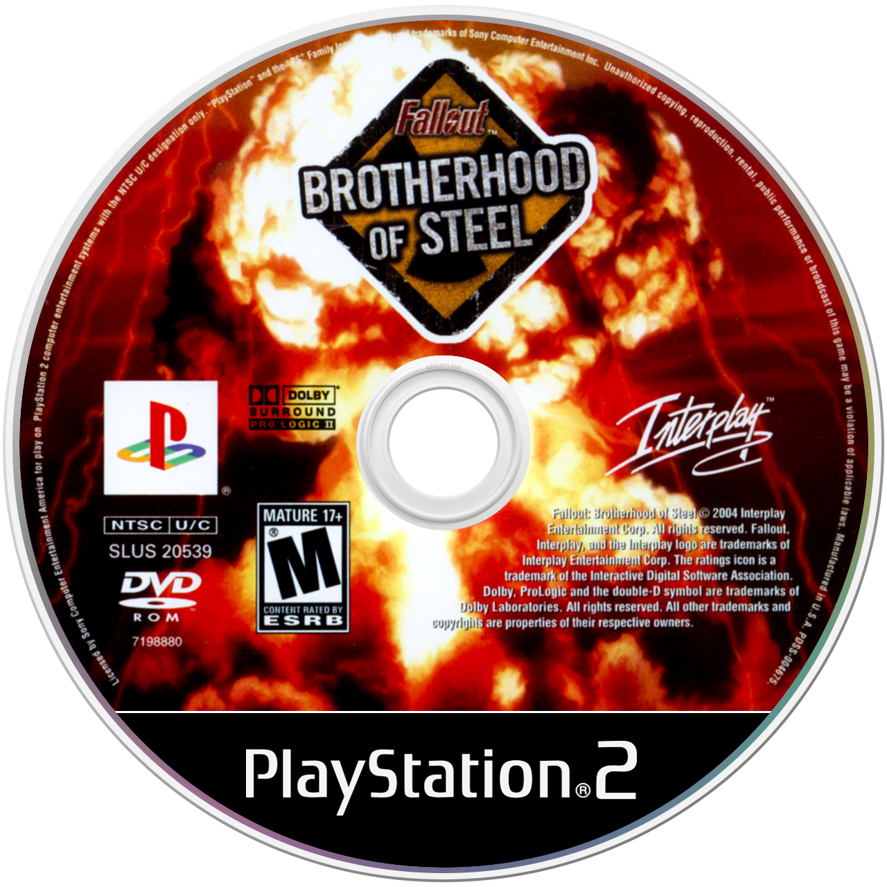 Fallout Brotherhood of Steel - PS2, Condition: Disc Only