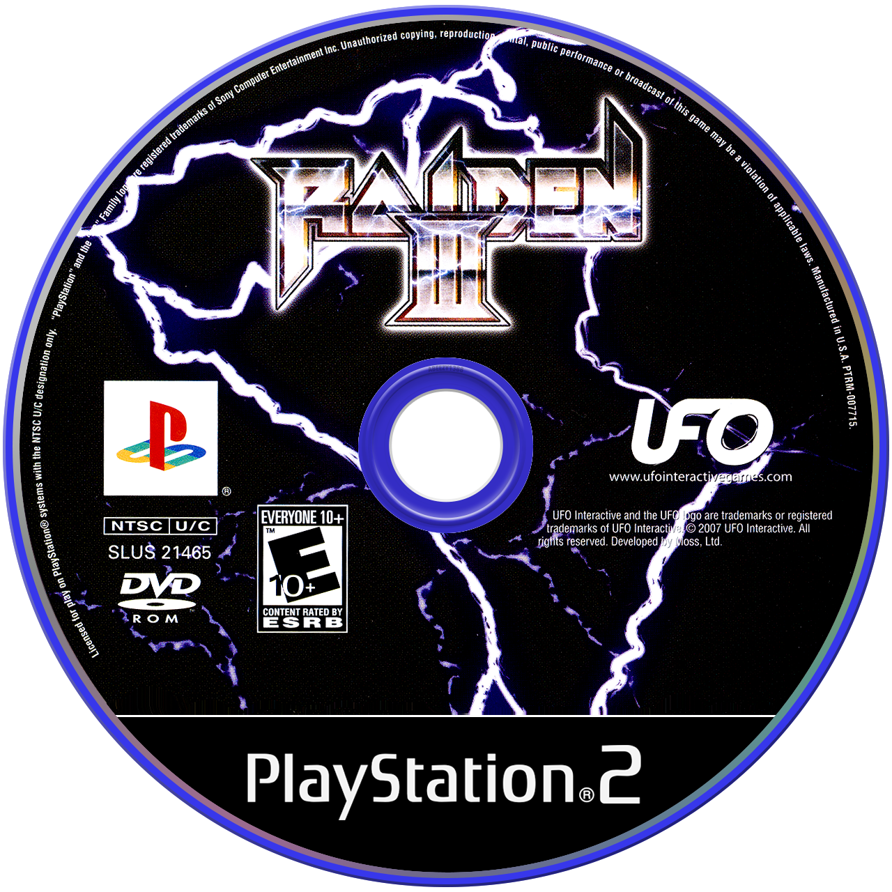 Raiden III - PS2, Condition: Disc Only
