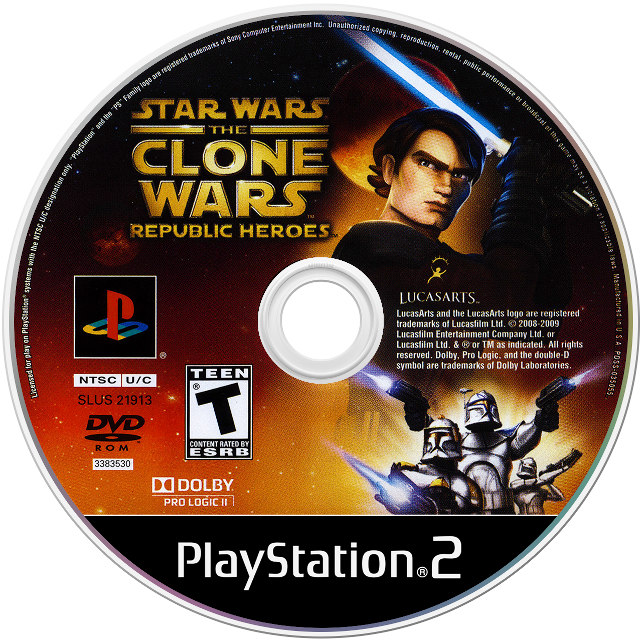 Star Wars Clone Wars: Republic Heroes - PS2, Condition: Disc Only