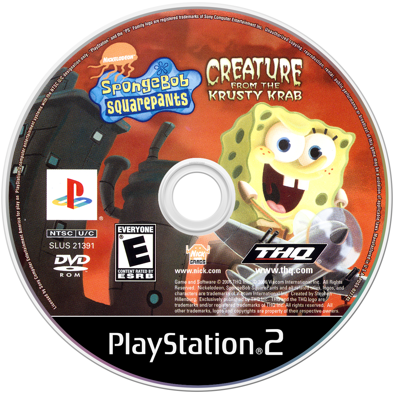 SpongeBob SquarePants Creature from Krusty Krab [Greatest Hits] - PS2, Condition: Disc Only