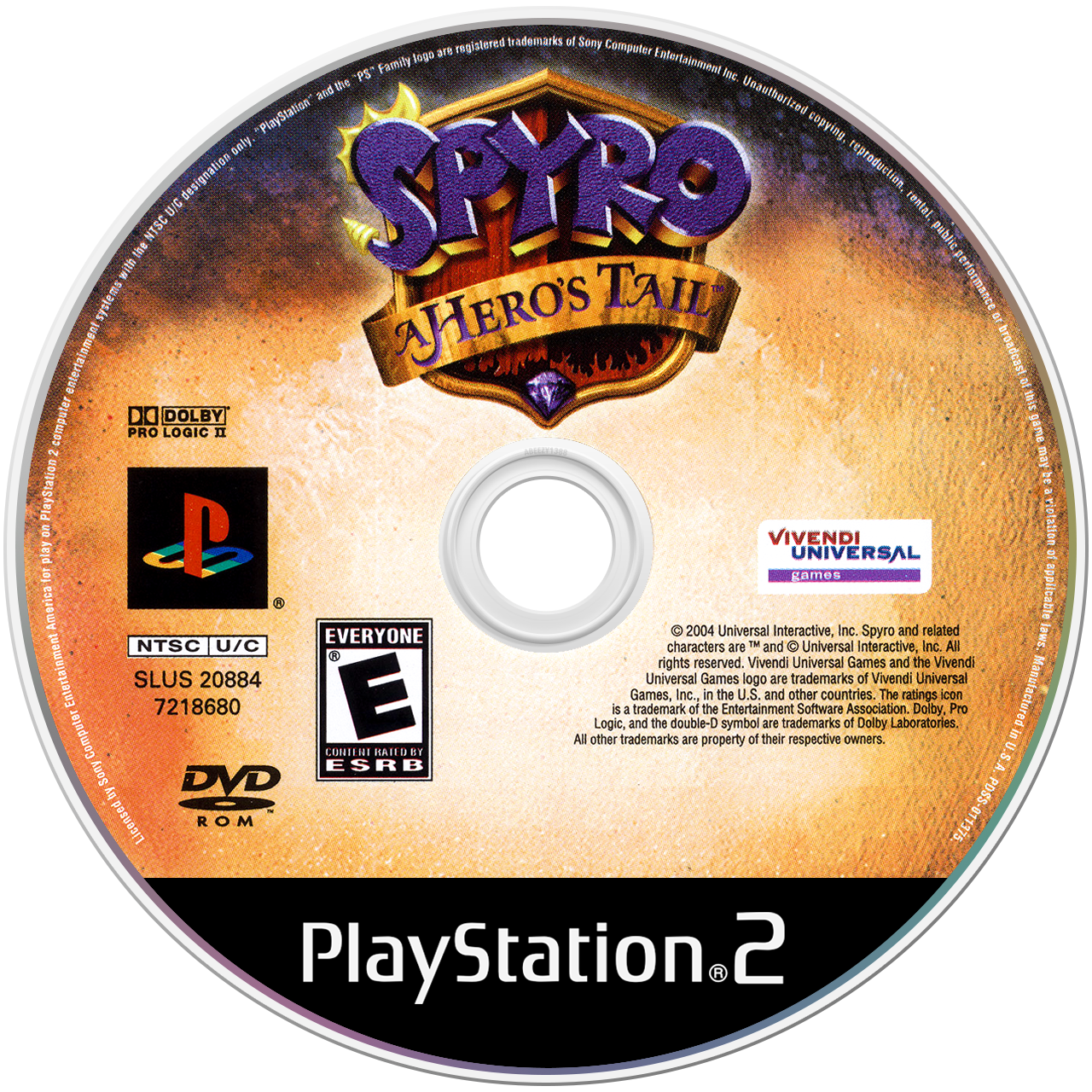 Spyro A Heros Tail - PS2, Condition: Disc Only