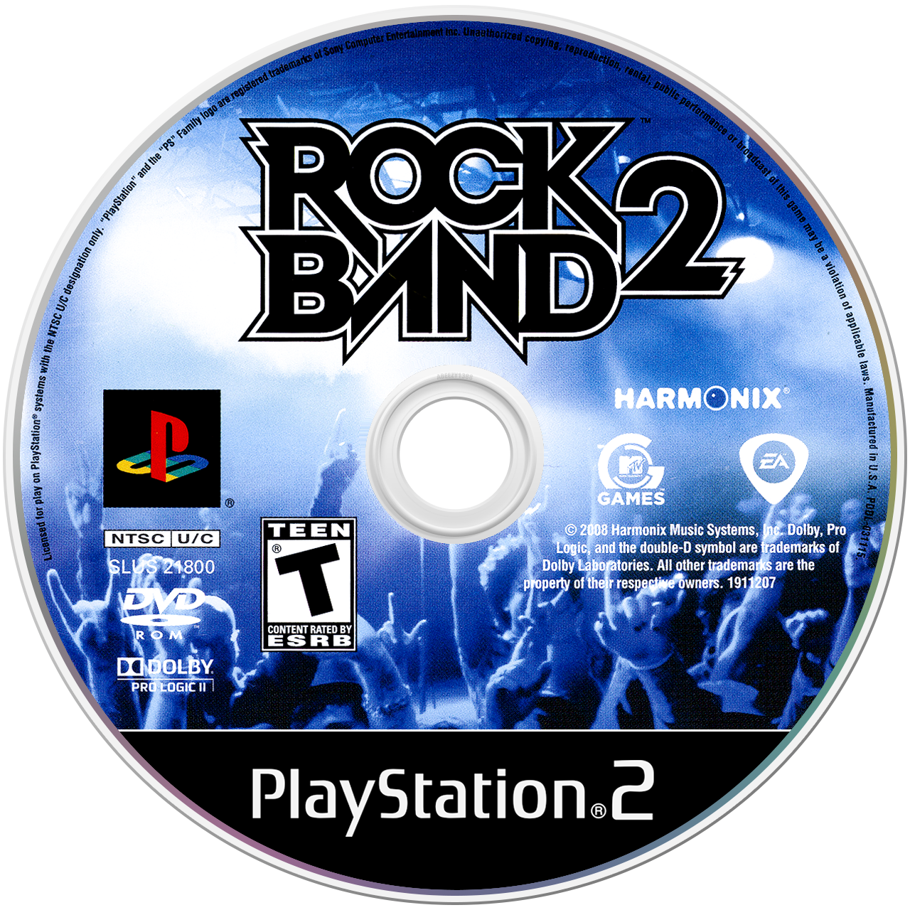 Rock Band 2 (game only) - PS2, Condition: Disc Only