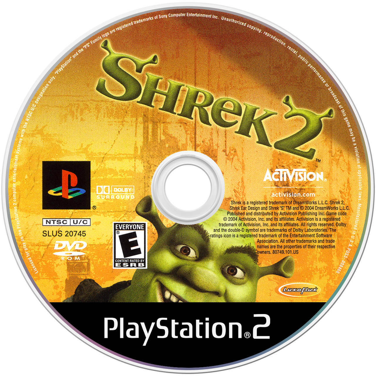 Shrek 2 [Greatest Hits] - PS2, Condition: Disc Only