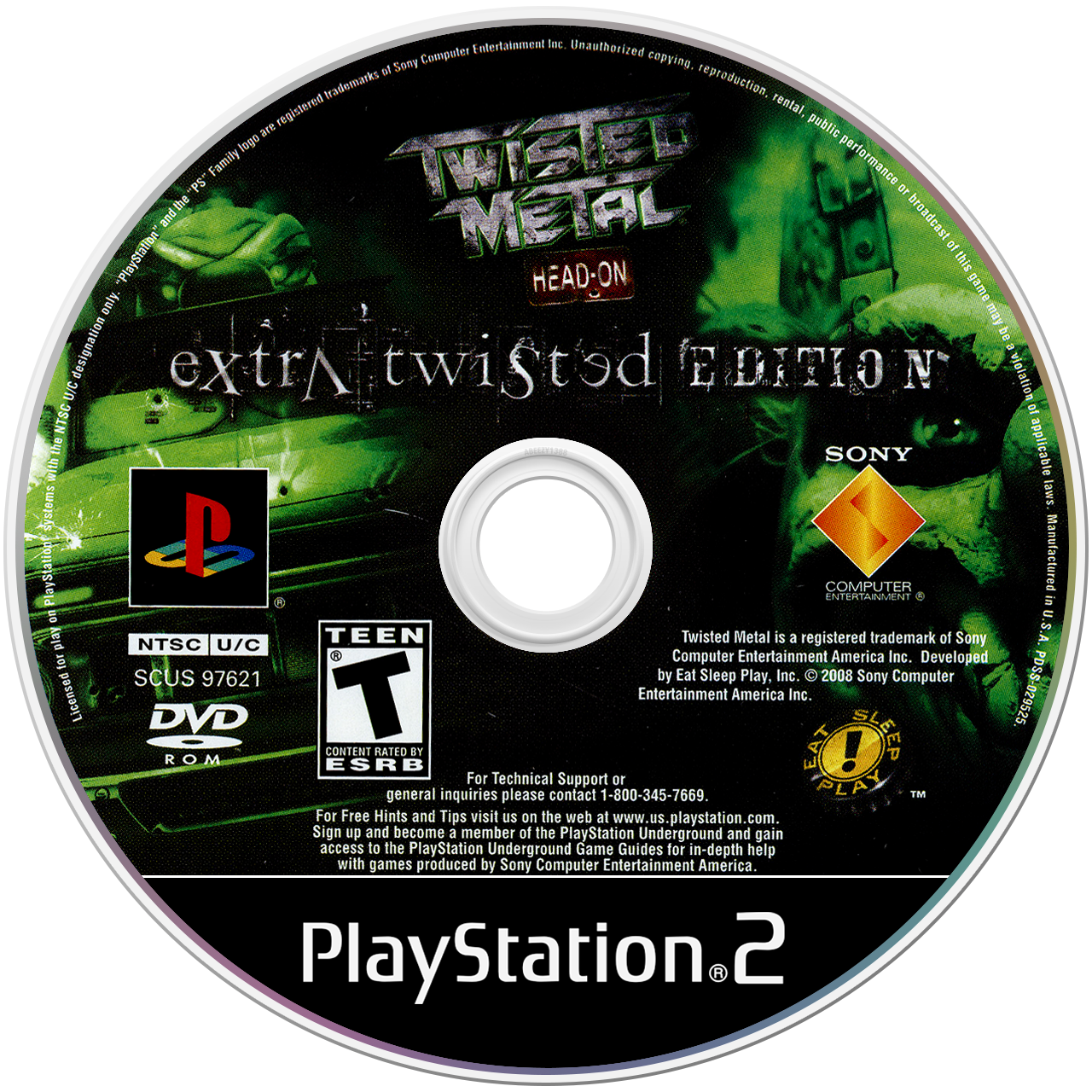 Twisted Metal Head On - PS2, Condition: Disc Only