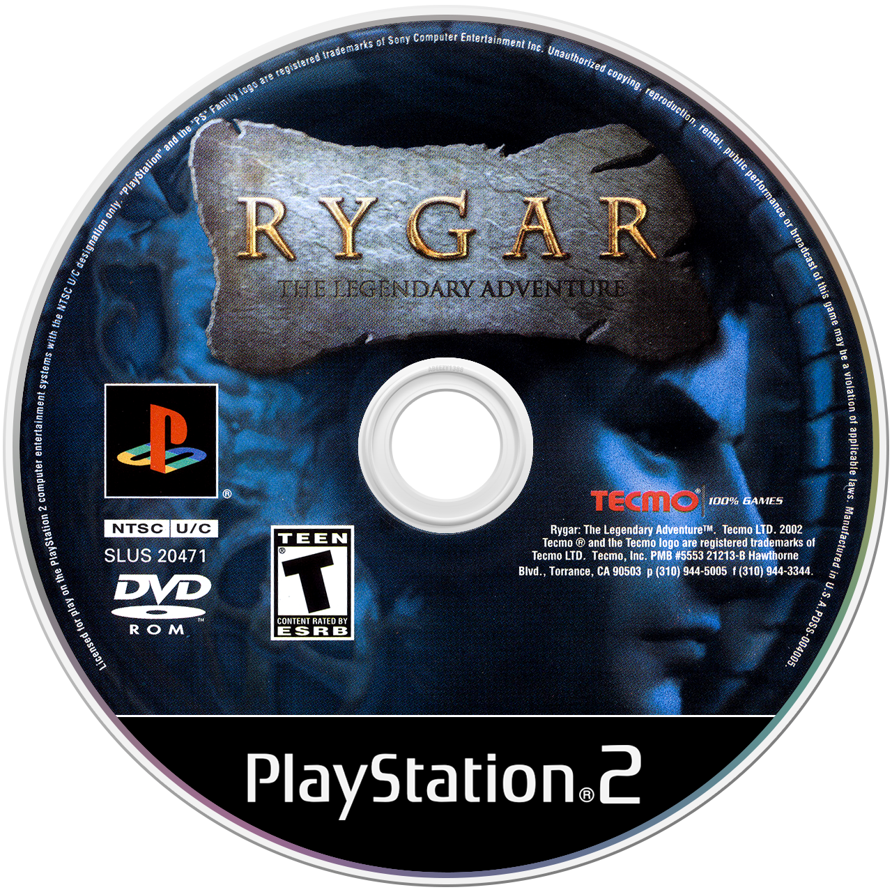 Rygar - PS2, Condition: Disc Only