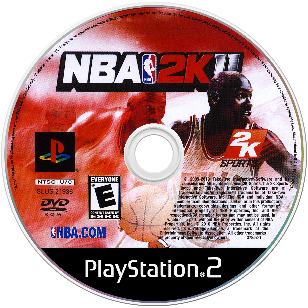 NBA 2K11 - PS2, Condition: Disc Only