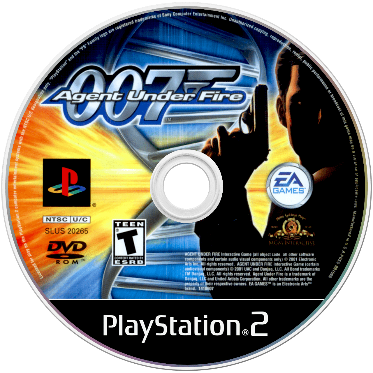 007 Agent Under Fire - PS2, Condition: Disc Only