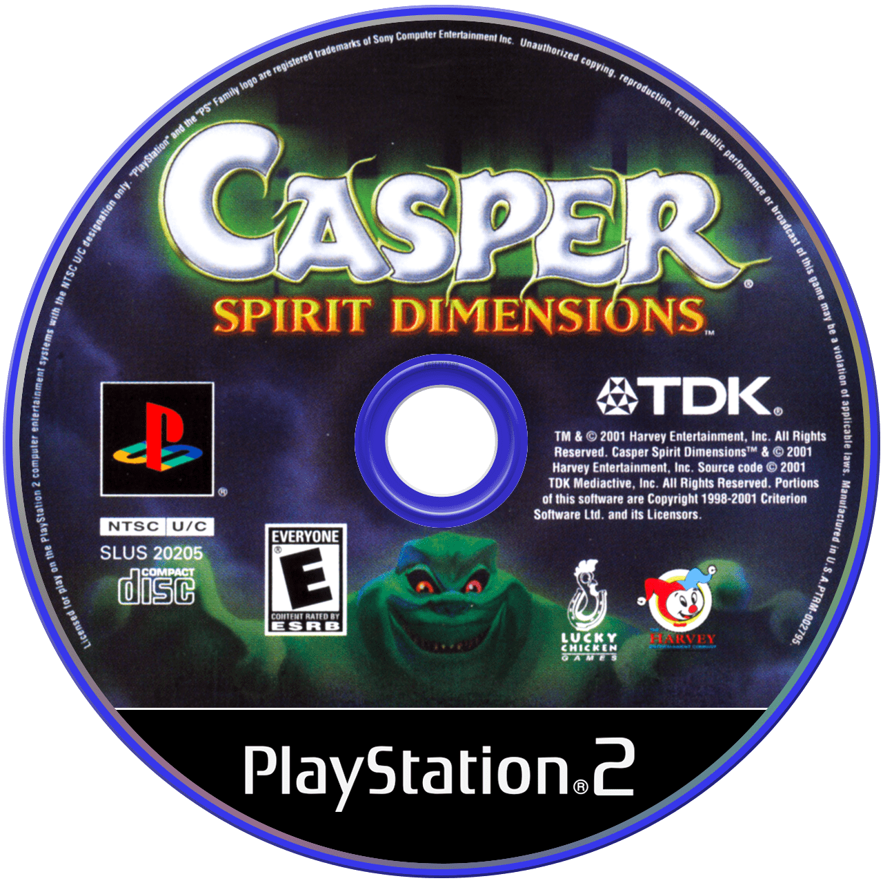 Casper Spirit Dimensions - PS2, Condition: Disc Only