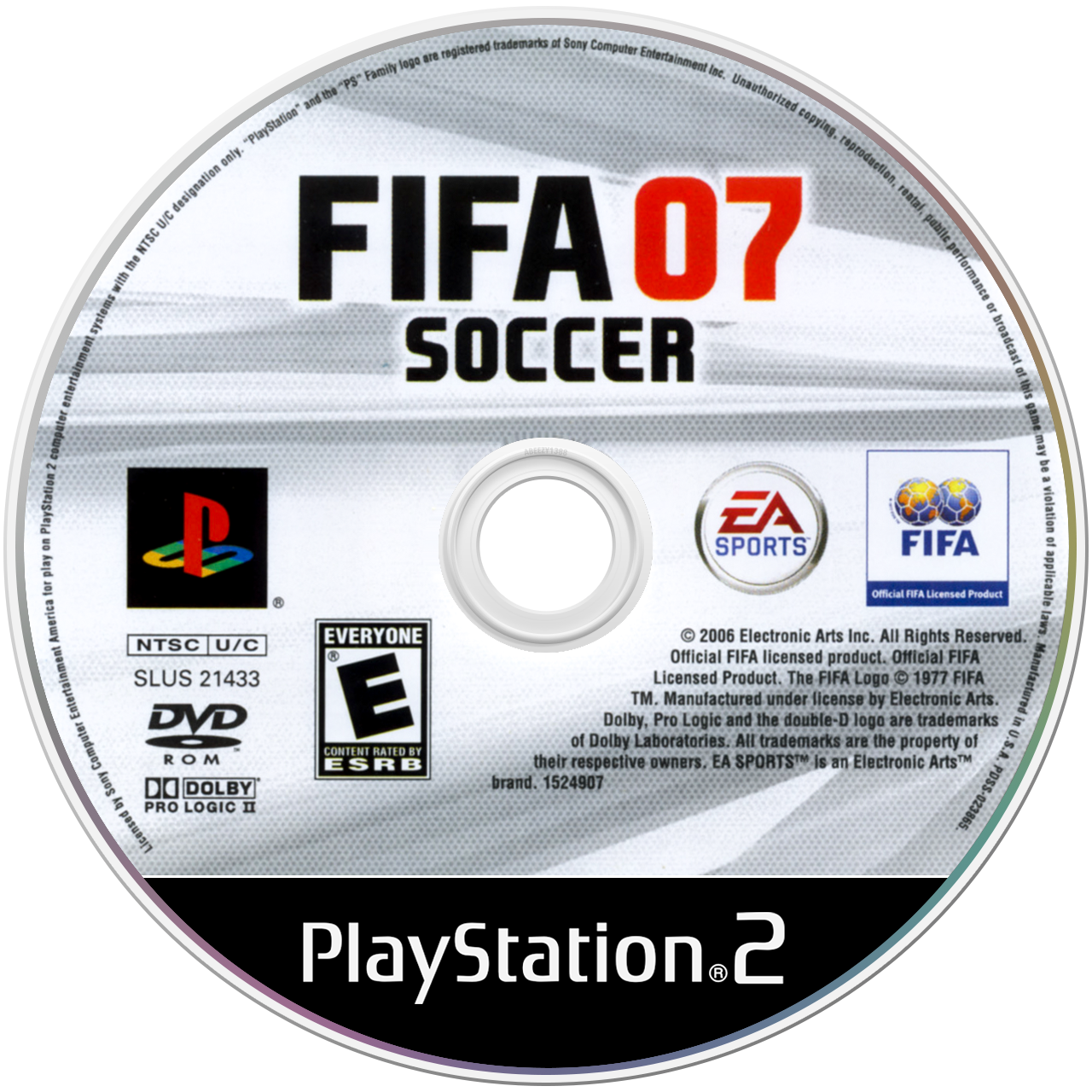 FIFA 07 - PS2, Condition: Disc Only