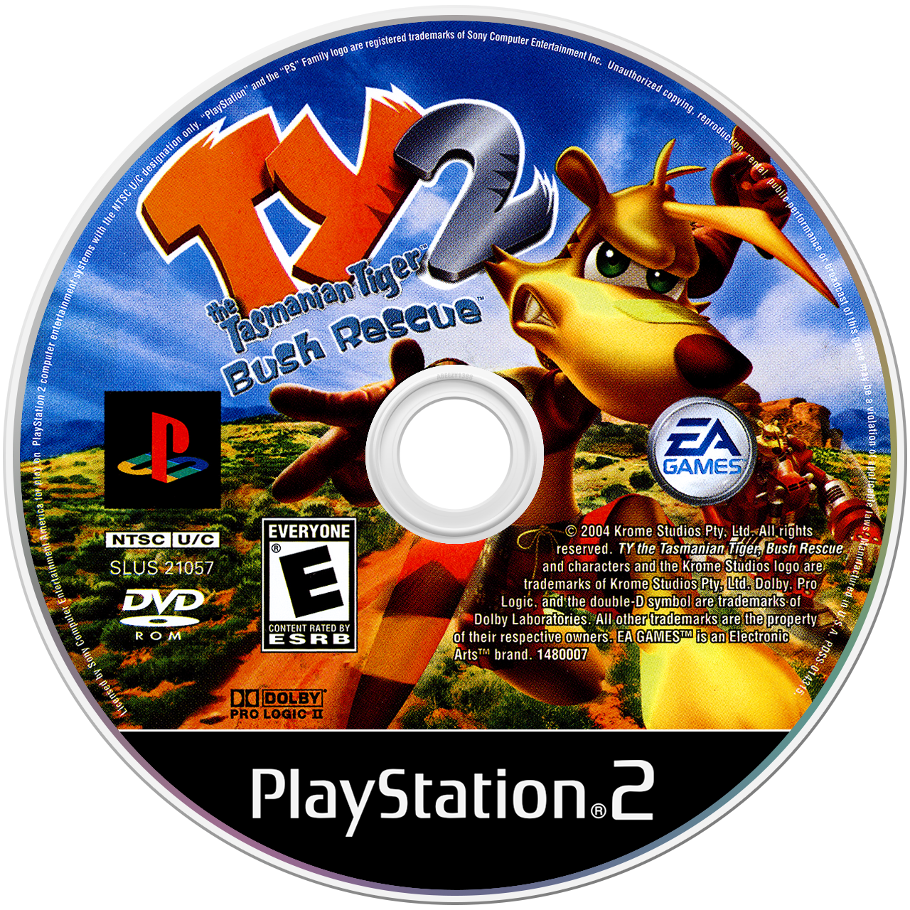 Ty the Tasmanian Tiger 2 Bush Rescue - PS2, Condition: Disc Only