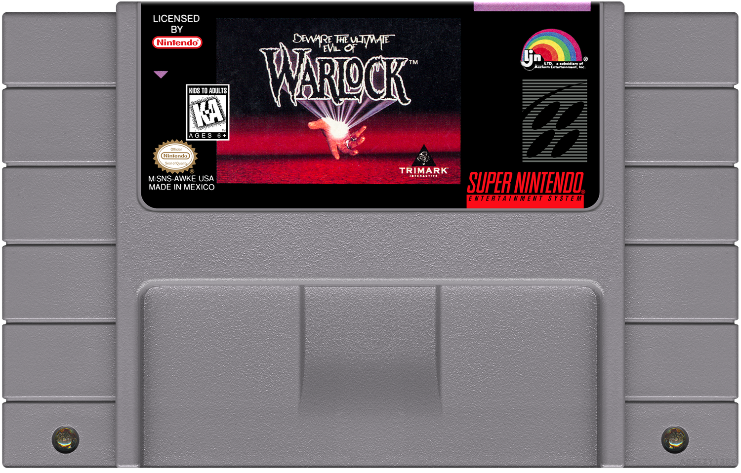 Warlock - (SNES), Condition: Cartridge Only