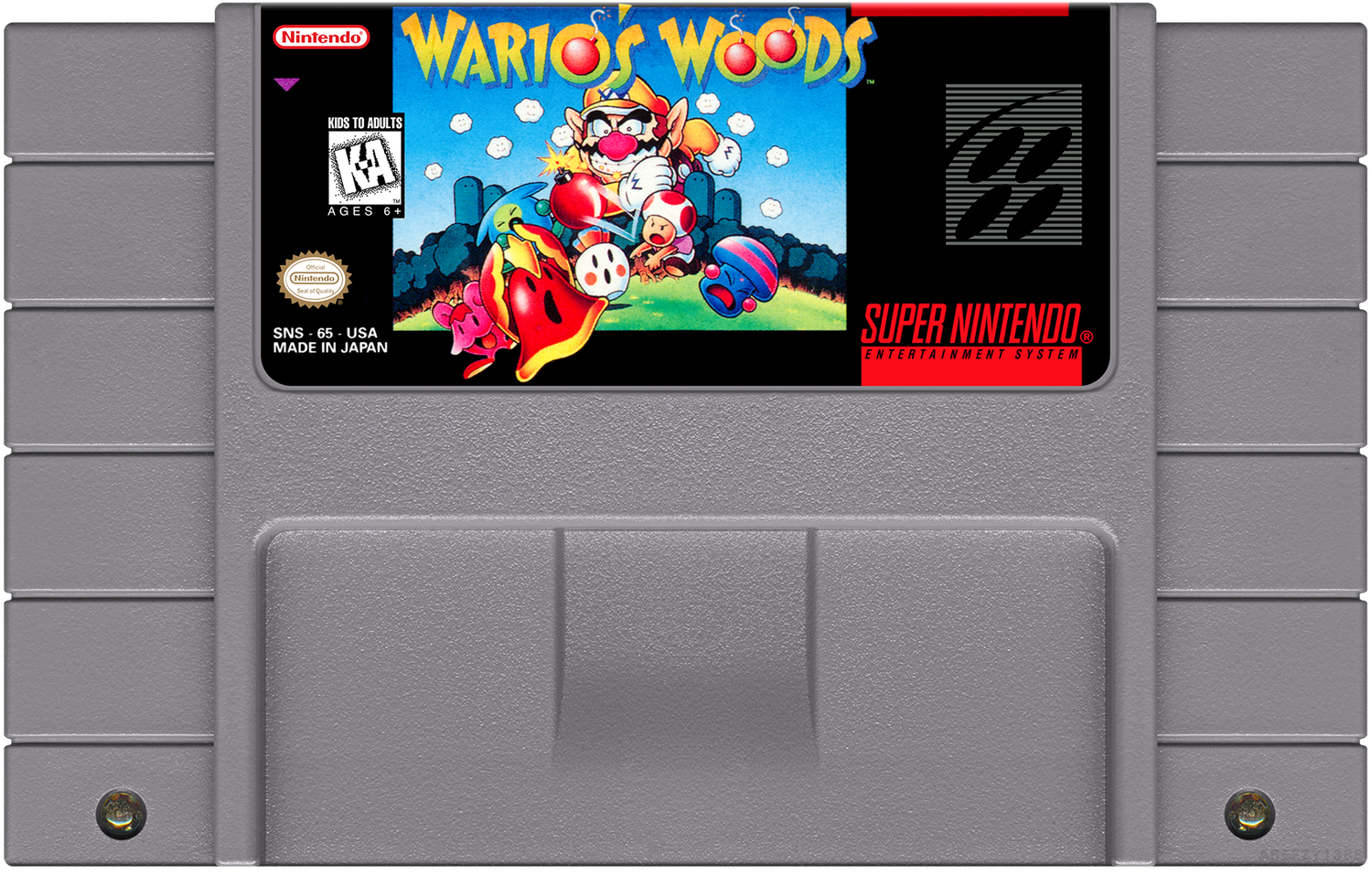 Wario's Woods - (SNES), Condition: Cartridge Only