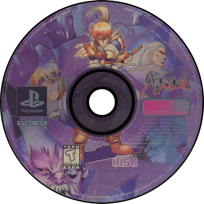 Alundra - PS1, Condition: Disc Only
