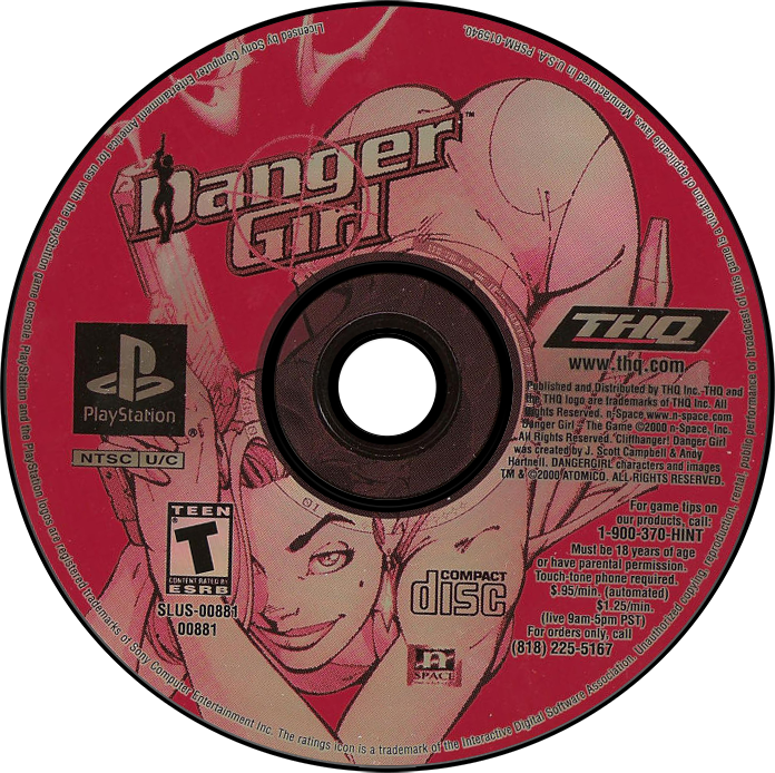 Danger Girl - PS1, Condition: Disc Only