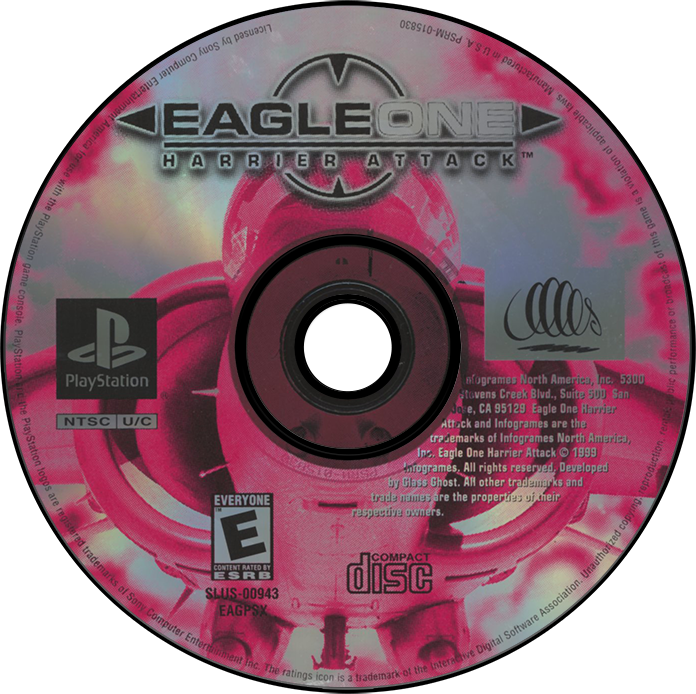 Eagle One Harrier Attack - PS1, Condition: Disc Only
