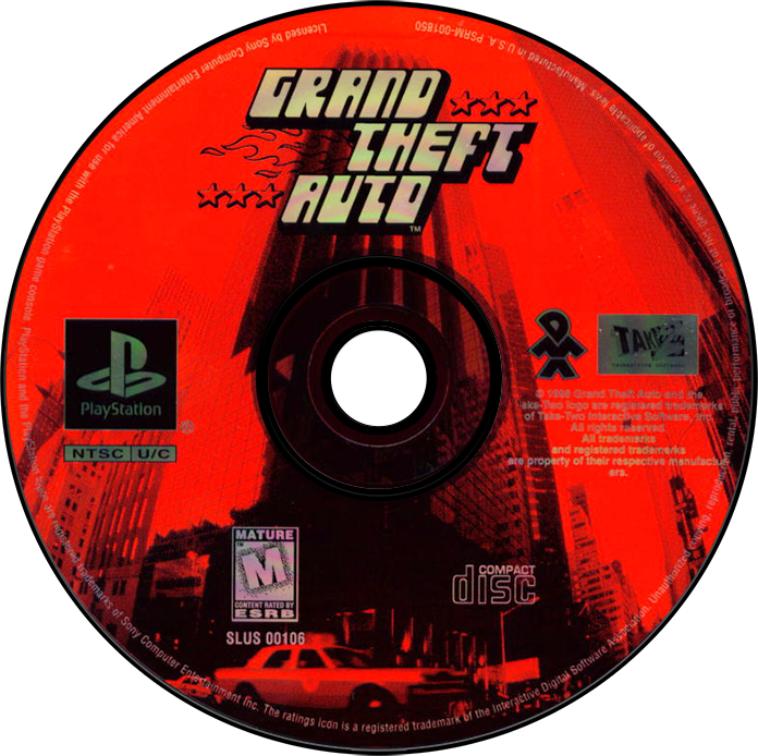 Grand Theft Auto - PS1, Condition: Disc Only