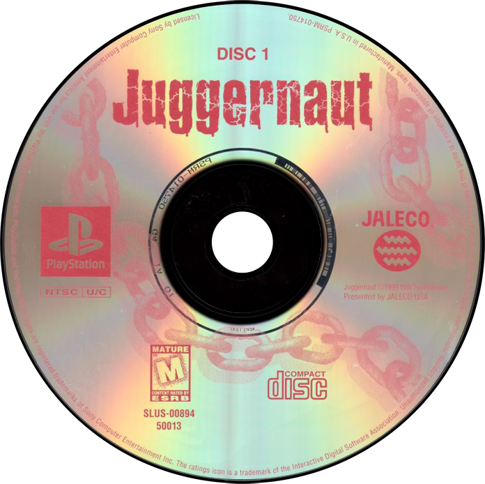 Juggernaut - PS1, Condition: Disc Only