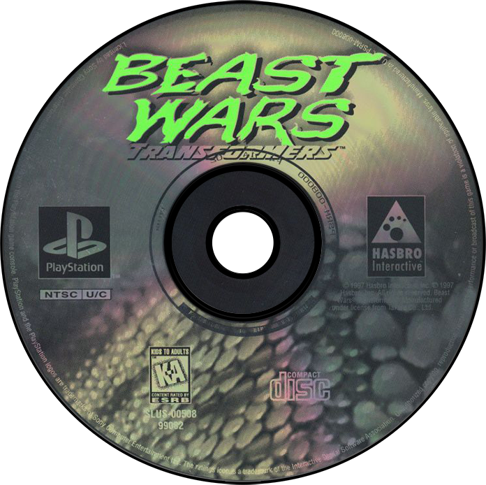 Beast Wars Transformers - PS1, Condition: Disc Only