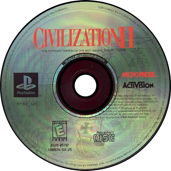 Civilization II - PS1, Condition: Disc Only