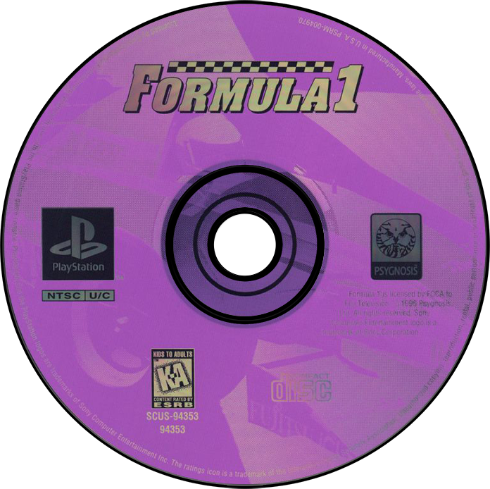 Formula 1 [Greatest Hits] - PS1, Condition: Disc Only