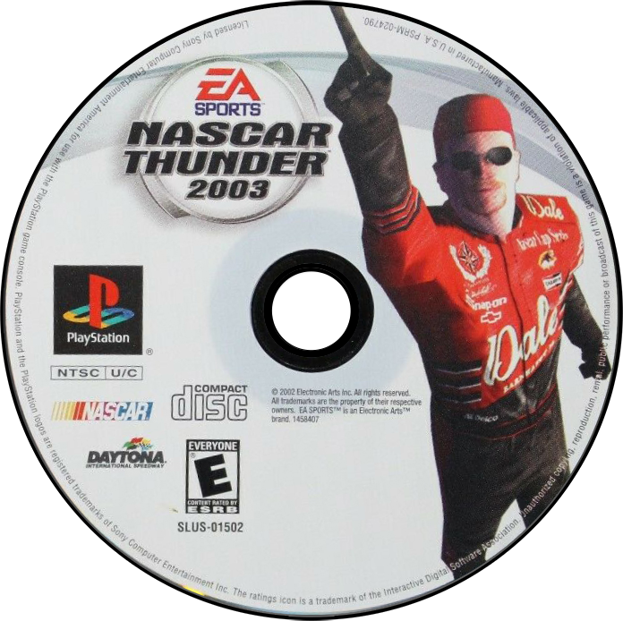 NASCAR Thunder 2003 - PS1, Condition: Disc Only
