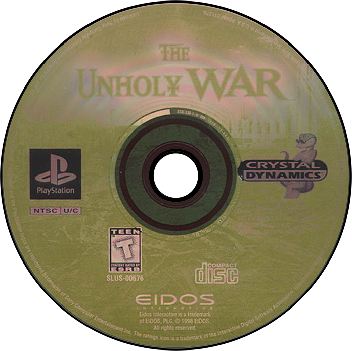The Unholy War - PS1, Condition: Disc Only