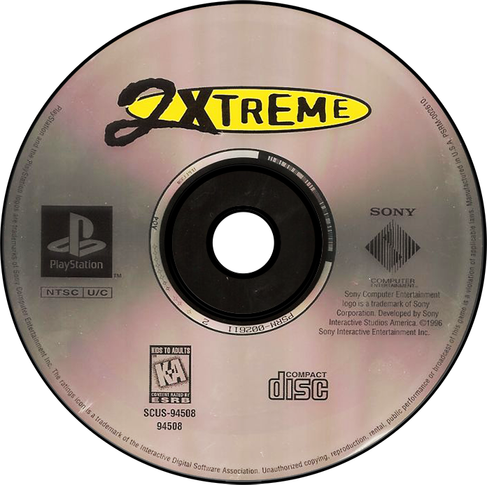 2Xtreme - PS1, Condition: Disc Only