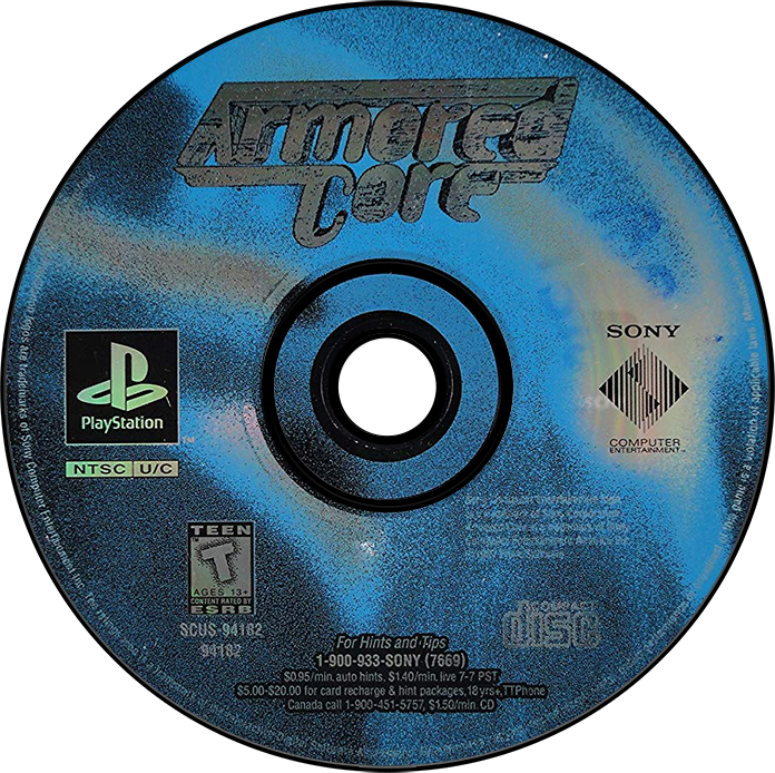 Armored Core - PS1, Condition: Disc Only