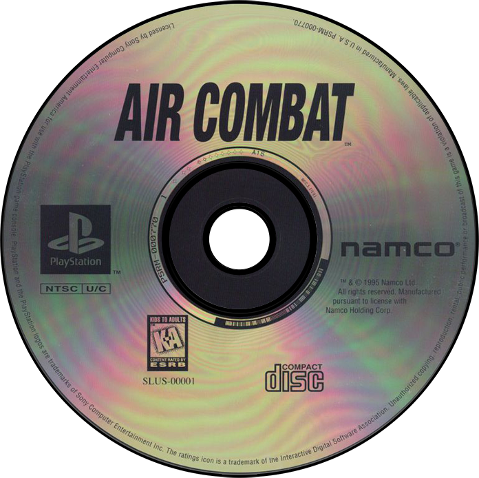 Air Combat - PS1, Condition: Disc Only