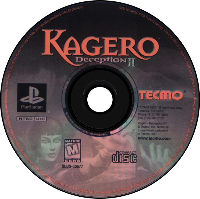 Kagero Deception II - PS1, Condition: Disc Only