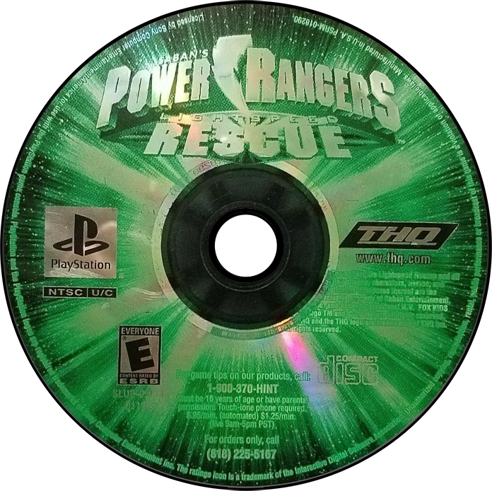 Power Rangers Lightspeed Rescue - PS1, Condition: Disc Only