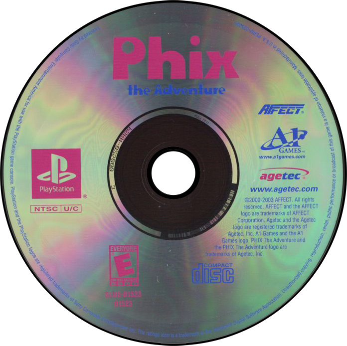Phix the Adventure - PS1, Condition: Disc Only