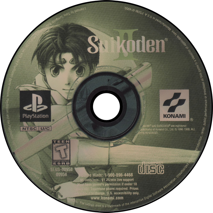Suikoden II - PS1, Condition: Disc Only