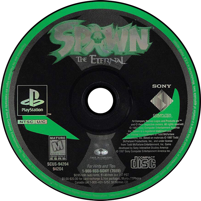 Spawn The Eternal - PS1, Condition: Disc Only