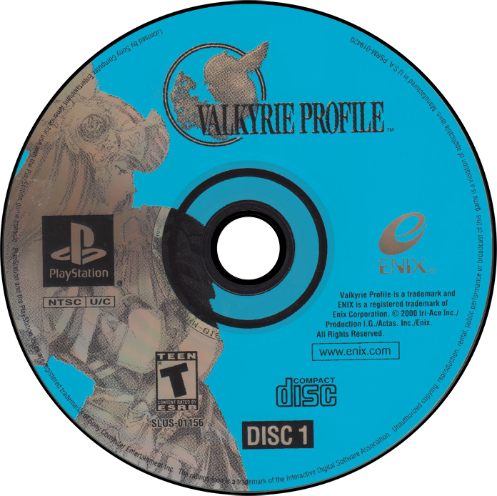 Valkyrie Profile - PS1, Condition: Disc Only