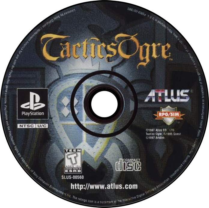 Tactics Ogre - PS1, Condition: Disc Only