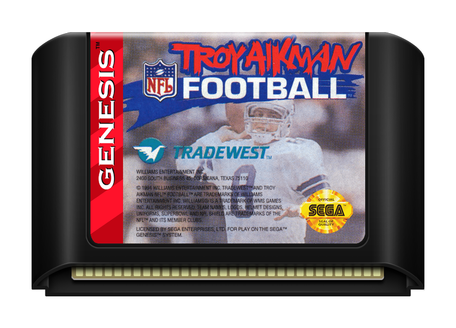 Troy Aikman NFL Football - Genesis, Condition: Cart Only