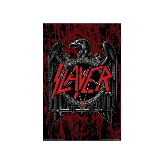 Slayer (Band) Metal Logo Eagle - 24" x 36" Poster