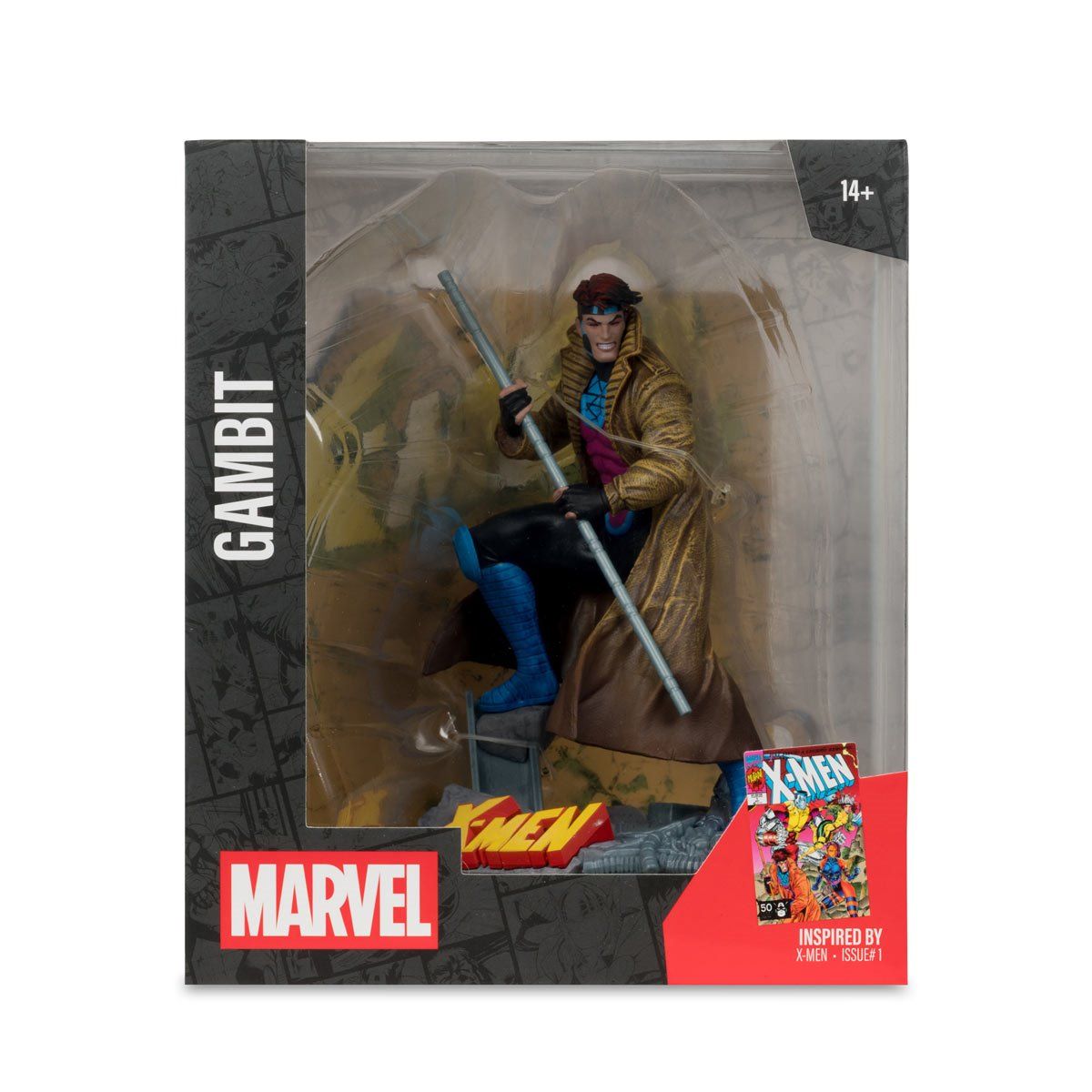Marvel Collection Wave 6 Gambit X-Men #1 1:10 Scale Posed Figure with Scene