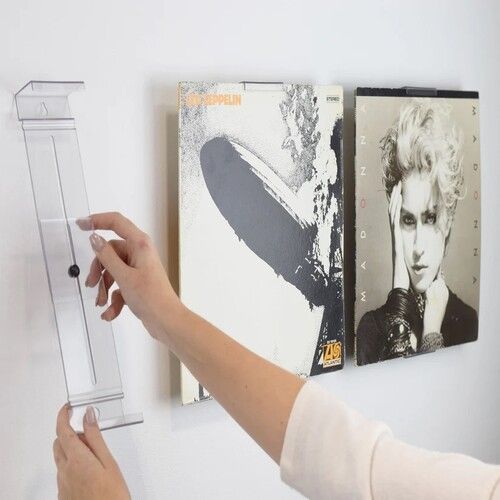 AlbumMount 12" Vinyl Record Frame Display 2-Pack - Clear