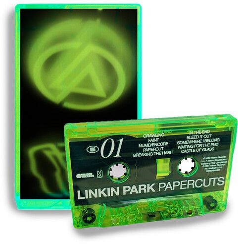 Linkin Park "Papercuts" (Ltd. Ed. Fluorescent Green) - Cassette